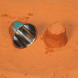 Jurassic Sand Stainless Steel Play Cups with Sand Castle