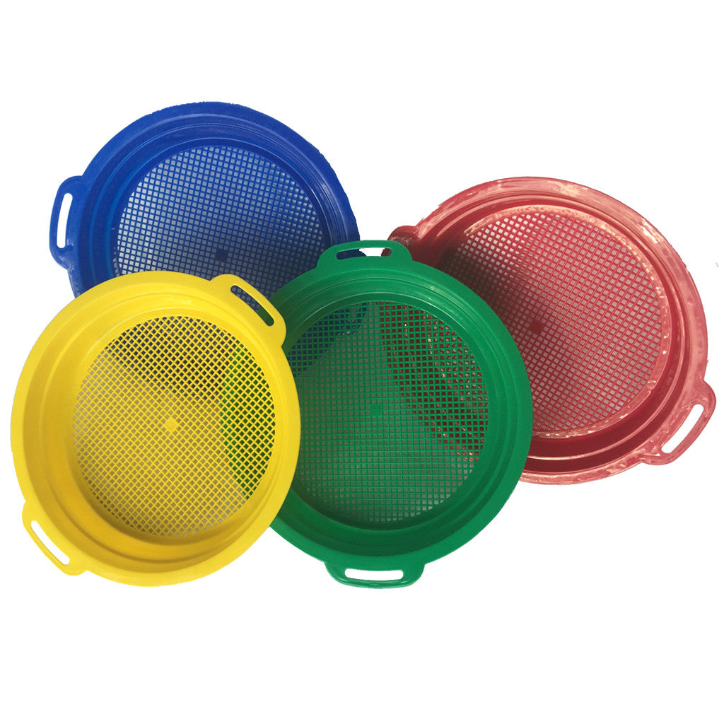 Jurassic Sand Multi Colored Sand Sifter Sieves Set of 4
