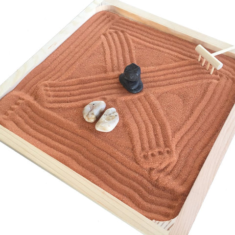 Sandcastle cherry wood sensory tray
